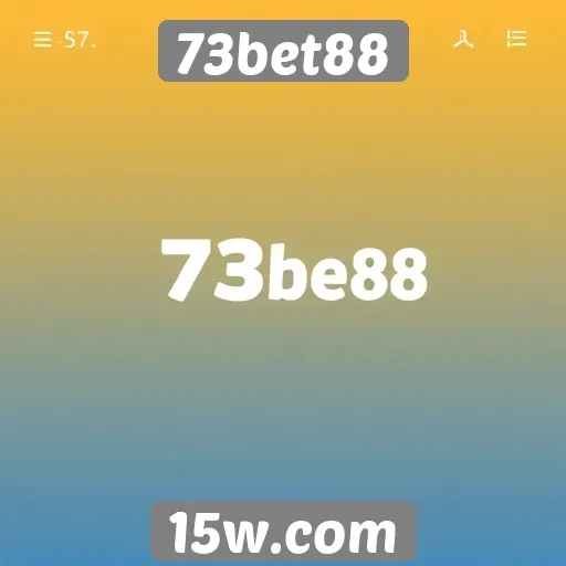 Interface do usuário no site 73bet88